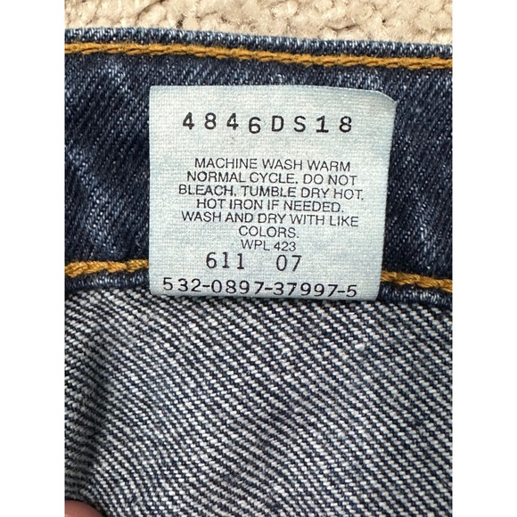 VTG 90s Levi's 550 Relaxed Fit Tapered Leg Jeans Women's Junior Size 7 M USA - Picture 11 of 12